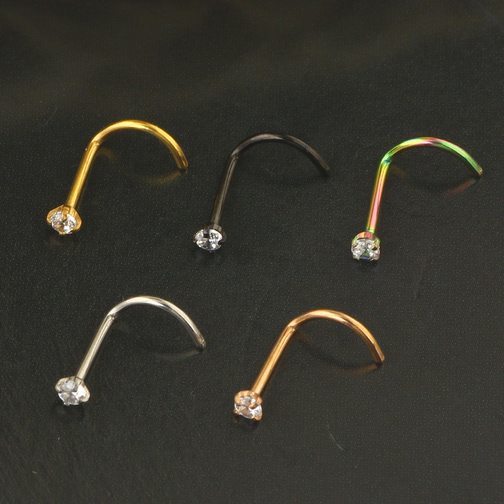 20G Nose Rings Studs 316L Surg - Body Jewelry Surgical Steel review and price