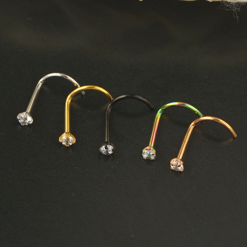 20G Nose Rings Studs 316L Surg - Body Jewelry Surgical Steel review and price