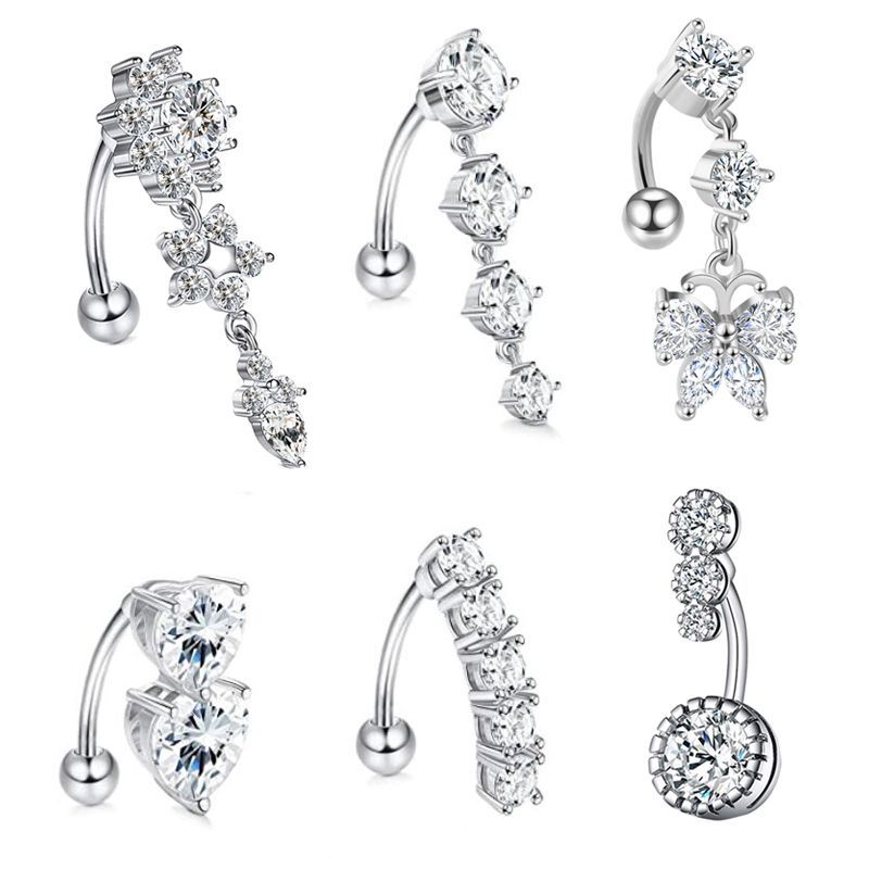 Belly Button Ring Dangle Belly - Body Jewelry Surgical Steel review and price